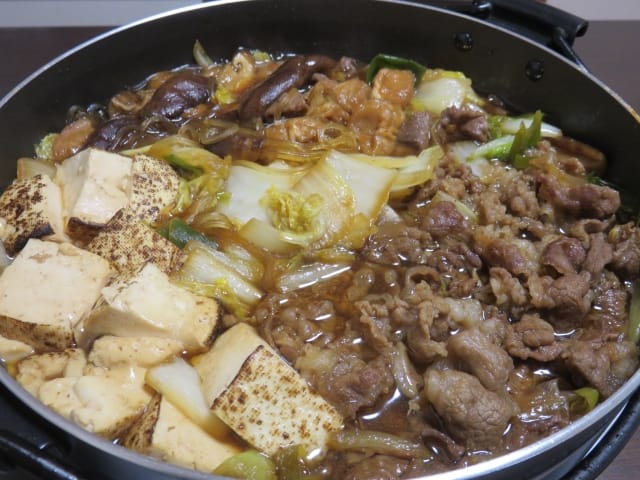 Eating Sukiyaki