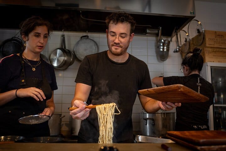 Professional Ramen & Gyoza with Ramen Chef in a restaurant!