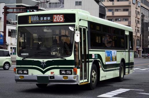 A City Bus in Kyoto