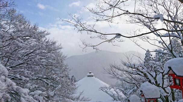 Snow in Kyoto